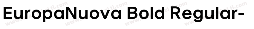 EuropaNuova Bold Regular字体转换